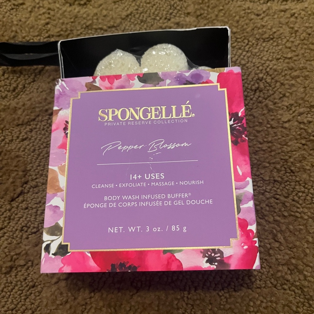 Spongelle pepper blossom body wash infused buffer